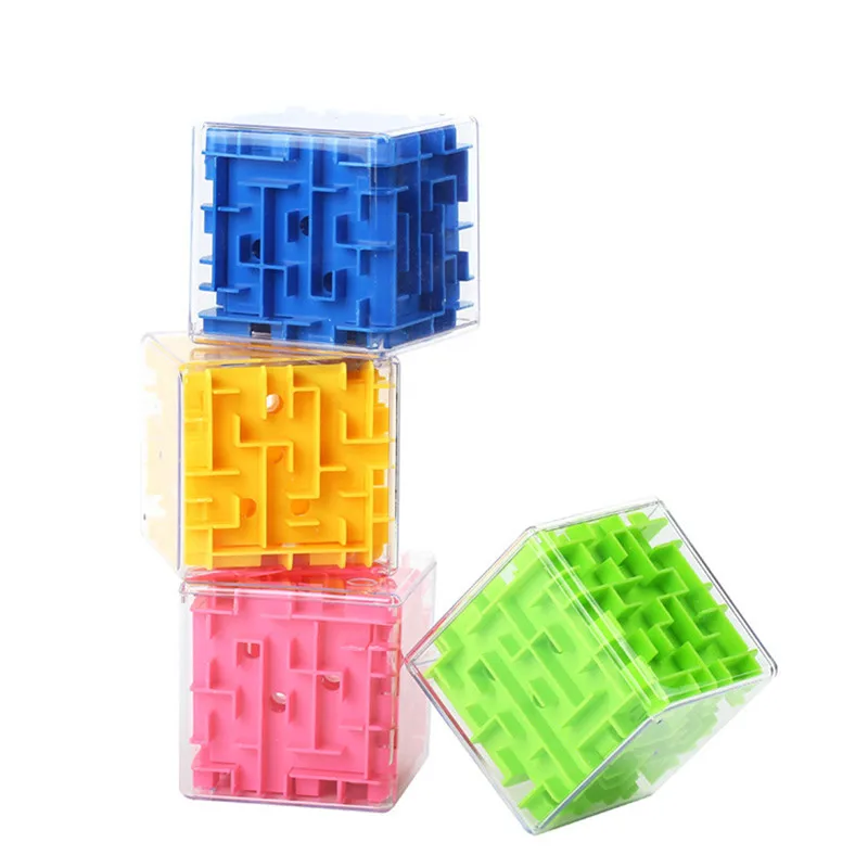 

Четыре цвета игра Cubos Magicos обучающие игрушки для детей лабиринт магический куб головоломка 3D Мини скоростной куб лабиринт вращающийся шар и...