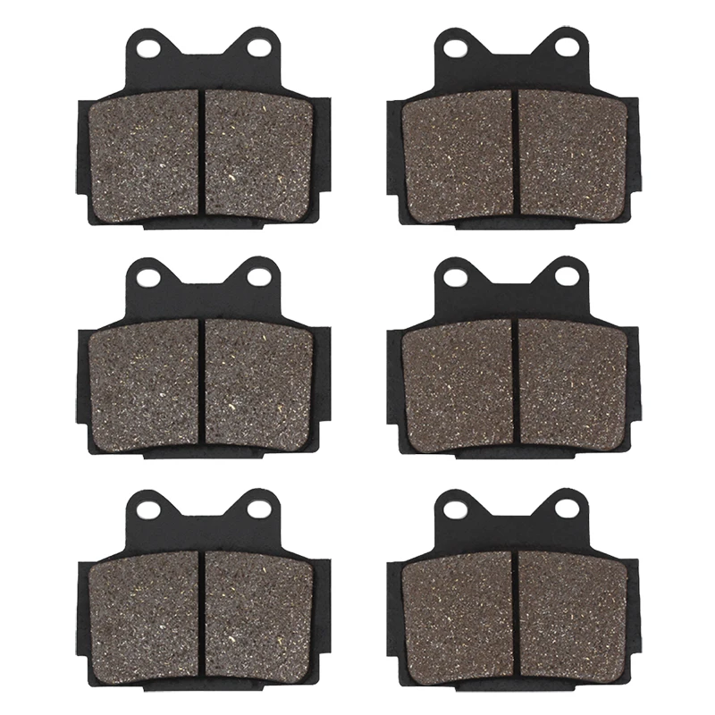 

Cyleto Motorcycle Front and Rear Brake Pads for YAMAHA SRX 600 1985 SRX600 1986 1987 SRRX600S 1986
