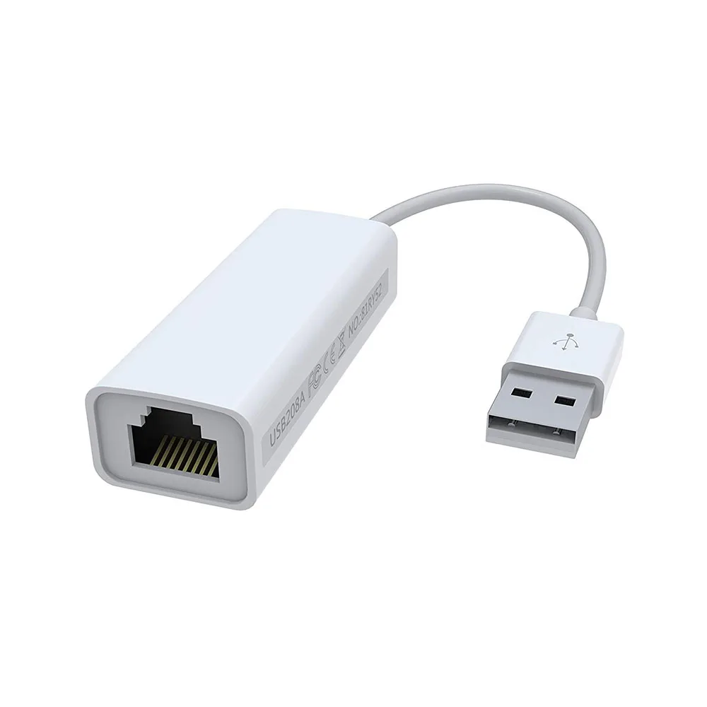 

USB 2.0 To RJ45 Gigabit Ethernet Adapter, Full 10/100 Mbps LAN Network Adapter For Windows, Mac, Chromebook, Linux, Surface Pro