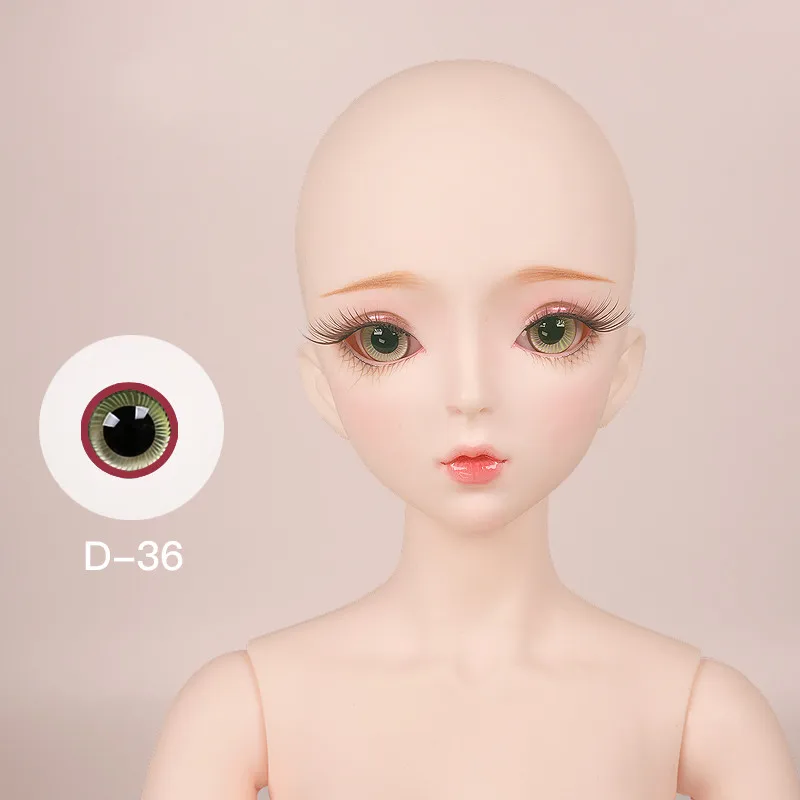 BJD кукла глаз 14 мм стекло материал глаза подходит для DBS 1/3 DF кукла как кукла SD кукла - Цвет: D-36