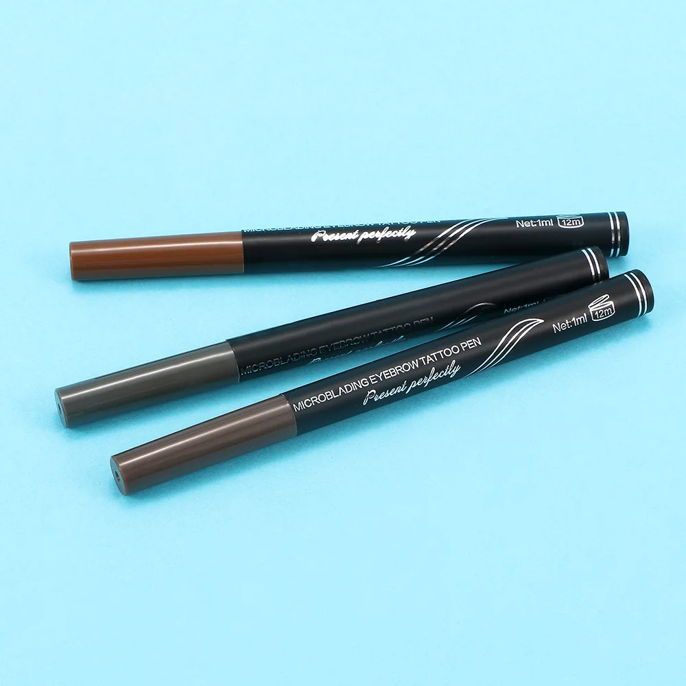 3 Colors Automatic Matte Eyebrow Pencil Waterproof Tattoo Brush Long-lasting Cosmetics Makeup Eye Brow Pen | Красота и здоровье