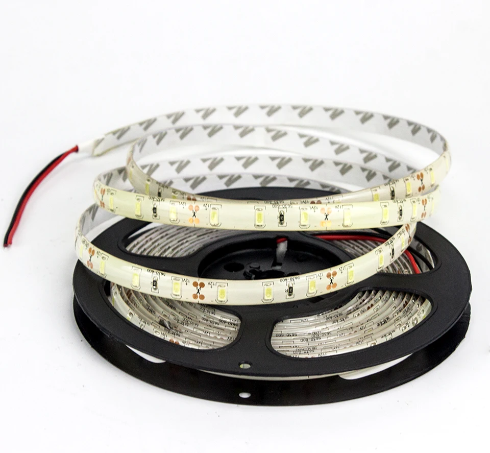 Светодиодная лента Tira 5730 SMD 12 в пост. Тока водонепроницаемая IP65 белый теплый 5 м 60