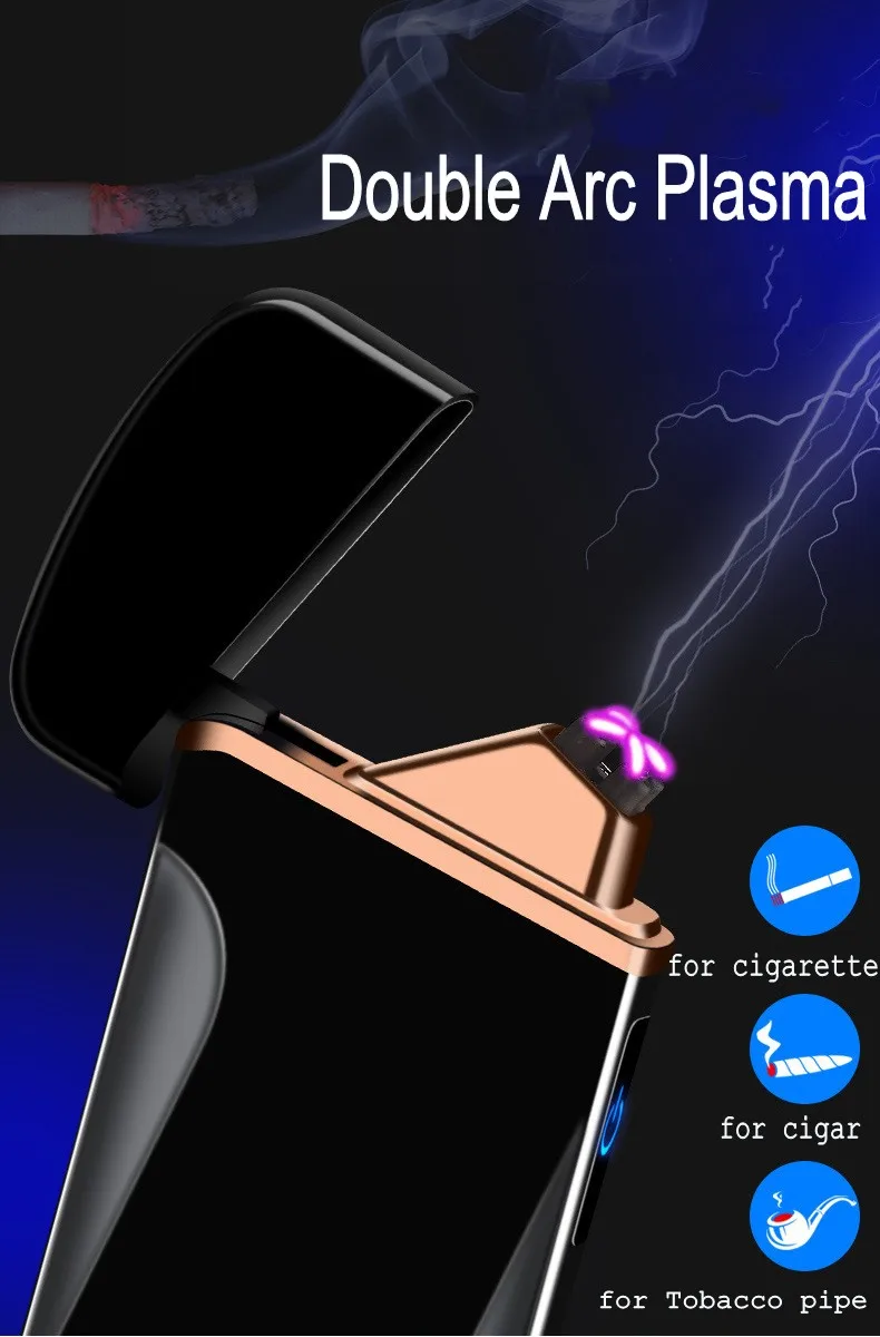 Новинка Электронная зажигалка Arc Plasma USB перезаряжаемая Зажигалка для сигарет