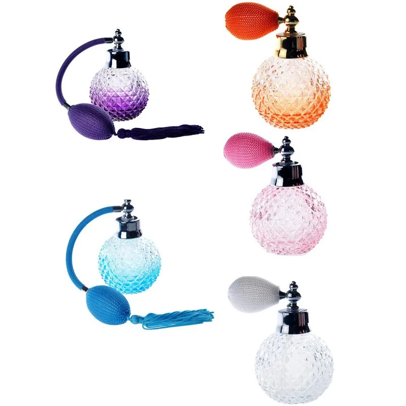 110 мл оранжевый стеклянный кристалл Женский Уникальный многоразовый флакон для