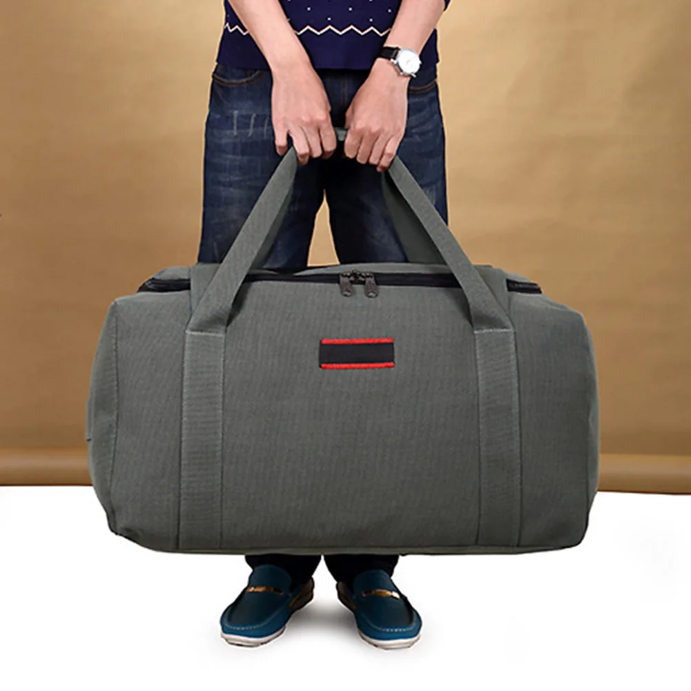 Men Women Camping Pack Handbag Sports Large Capacity Duffle Fitness Canvas Wear Resistant Gym Handheld Rucksack Travel Bag | Багаж и сумки