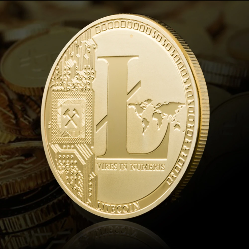Litecoin монеты не-монеты иностранных валют Биткоин/эфириум/Lite/тире/пульсация монета 5 видов памятной монеты(Прямая поставка) Подарочная монета