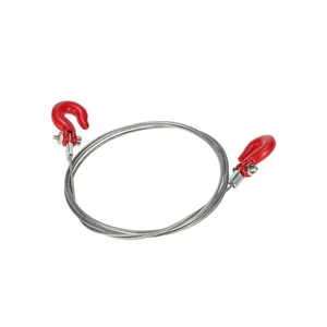 Металлический буксировочный трос для прицепа 1: 10 Аксессуары для радиоуправляемых гусеничных автомобилей, трос с крючками для радиоуправляемой машины 110, D90, осевой, SCX10, грузовика, запчасти для радиоуправляемой машины