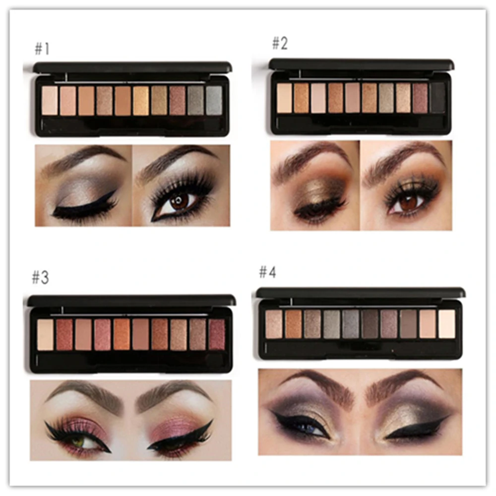 10 Colors Naked Eye Shadow Palette Eyeshadow Shade for Eyebrows Makeup Set Nude Beauty Tool |
