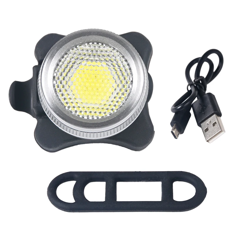 Задний фонарь для велосипеда двухцветный в 1 Перезаряжаемый USB светодиодный COB