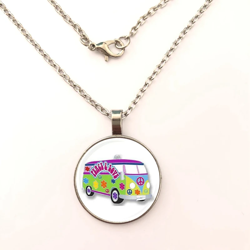 GDRGYB 2019 EJ Glaze Jewelry Fashion Statement Glass Pendant necklace For Women Kids Old London Montage Red Double Decker Bus | Украшения и