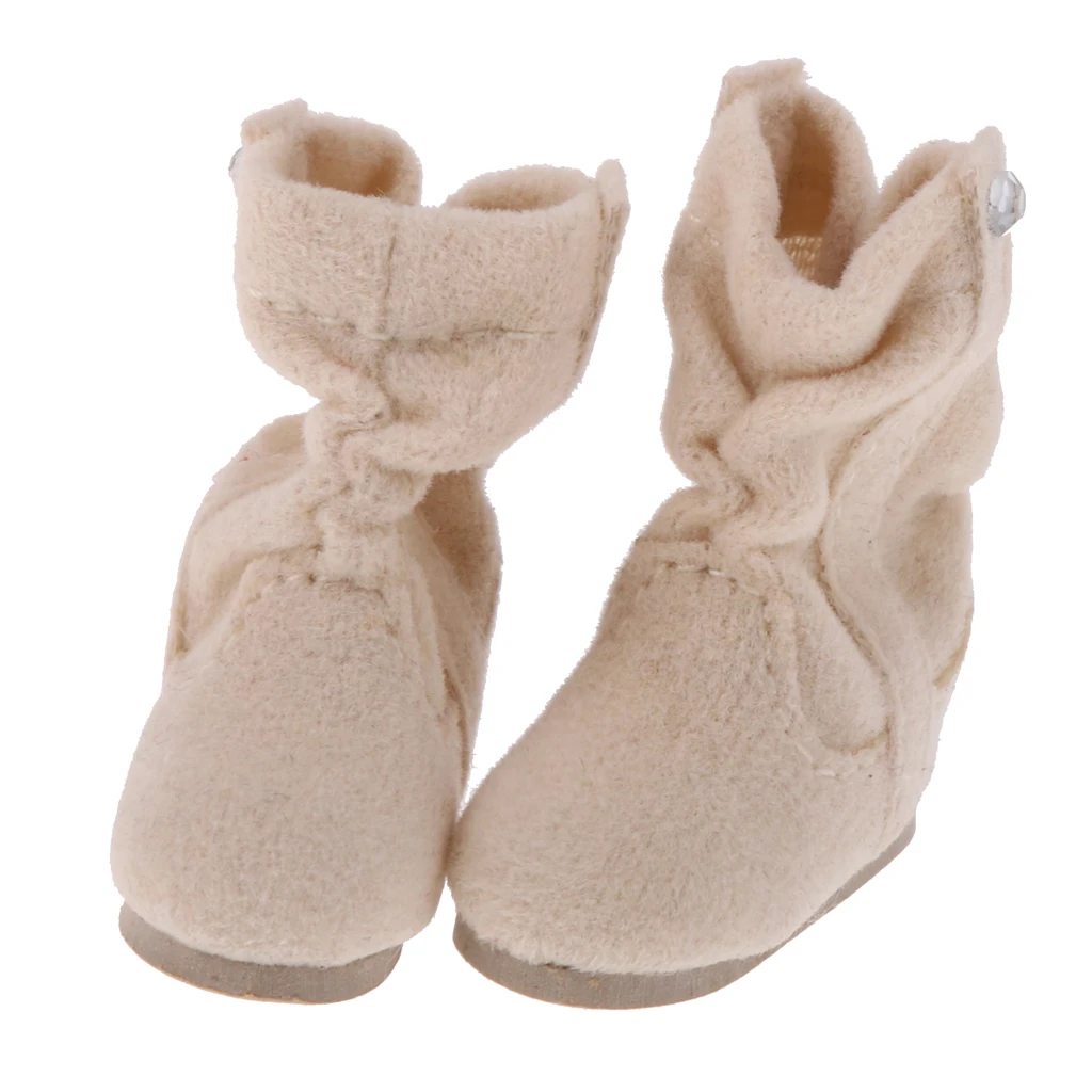 Beige Новые поступления из искусственной кожи милые 1/6 бежевые кукольные сапоги обувь подходит для 1" куклы блайз одежда Dresss Up куклы аксессуары - Цвет: Beige