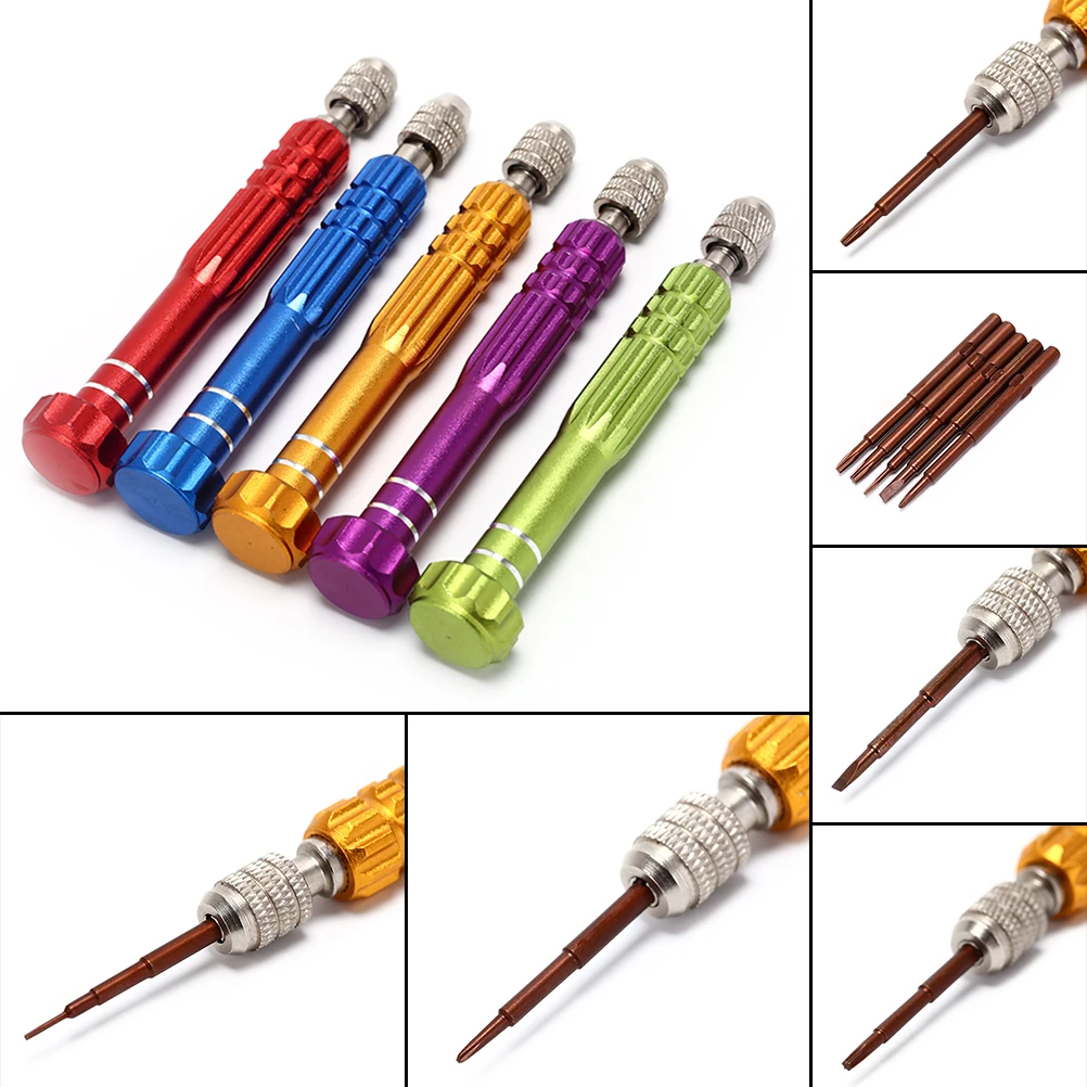

New Fabulous watchmaker tools 5 in 1 Repair Open Tools Kit Screwdrivers Set For iPhone ferramentas para relojoeiro wholesale