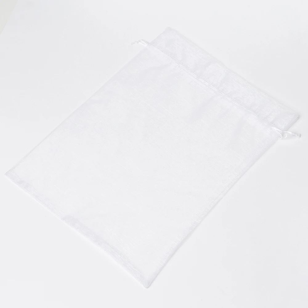 Лидер продаж подарочные пакеты из органзы 35 х50 см белые большие мешки для