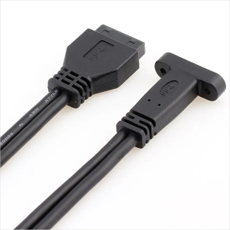 50 см Тип C USB мама к 3 0 материнская плата 20Pin панель монтажный кабель с задней