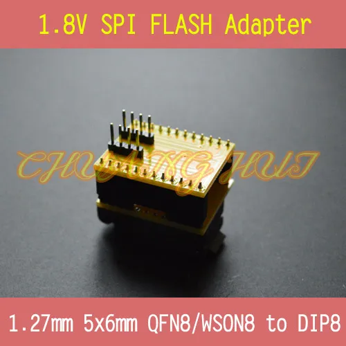Адаптер 1 8 в для Iphone или материнской платы SPI Flash QFN8 5x6 мм W25 MX25 может использоваться
