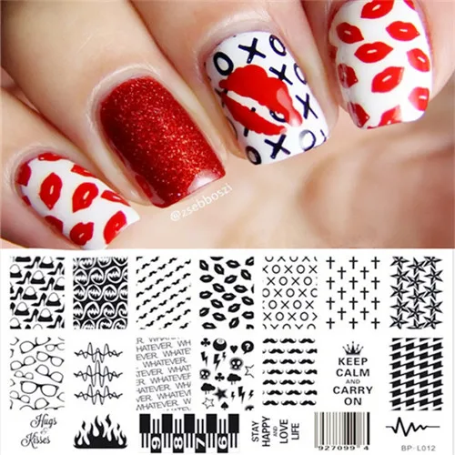 BORN PRETTY Nail Art шаблонные штампы пластина Весенняя серия цветок Прямоугольник маникюрная пластина с изображениями для нейл-арта - Цвет: 19367