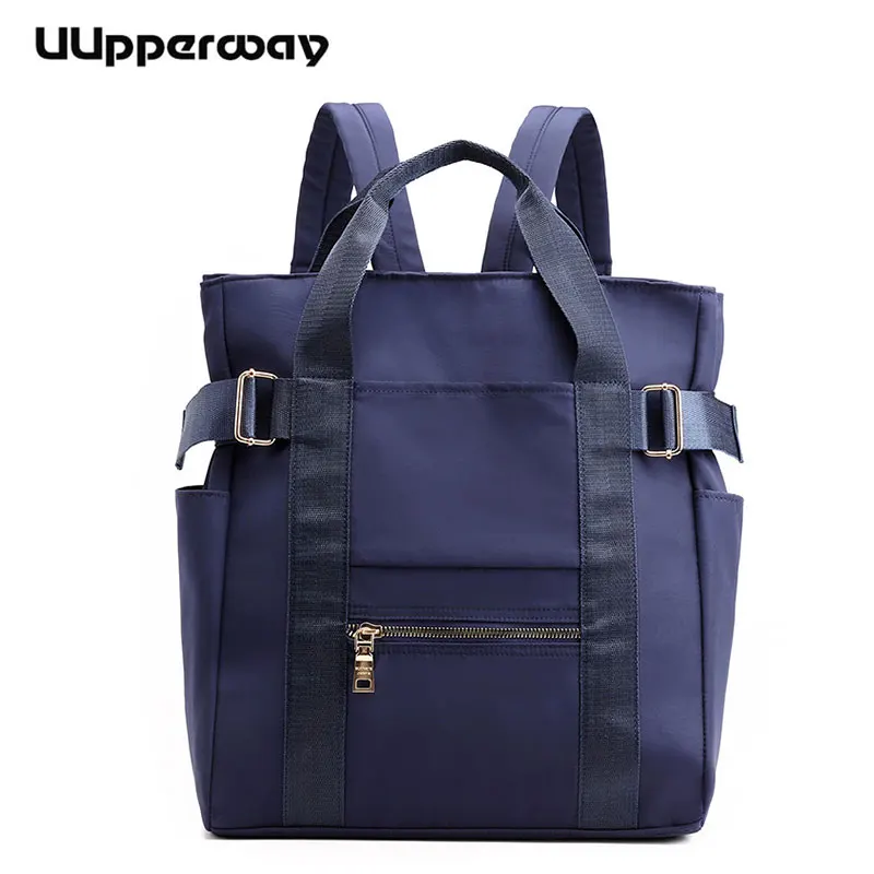 Preppy Style Nylon Backpack Female Multifunction Design Double Shoulder School For Teenage Girls Large Travel | Багаж и сумки