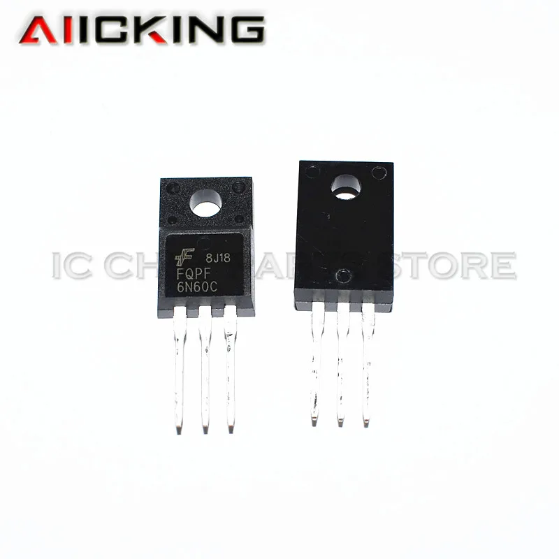 10 шт./лот FQPF6N60C TO-220F 6N60C 6N60 n-канальный MOSFET | Электроника