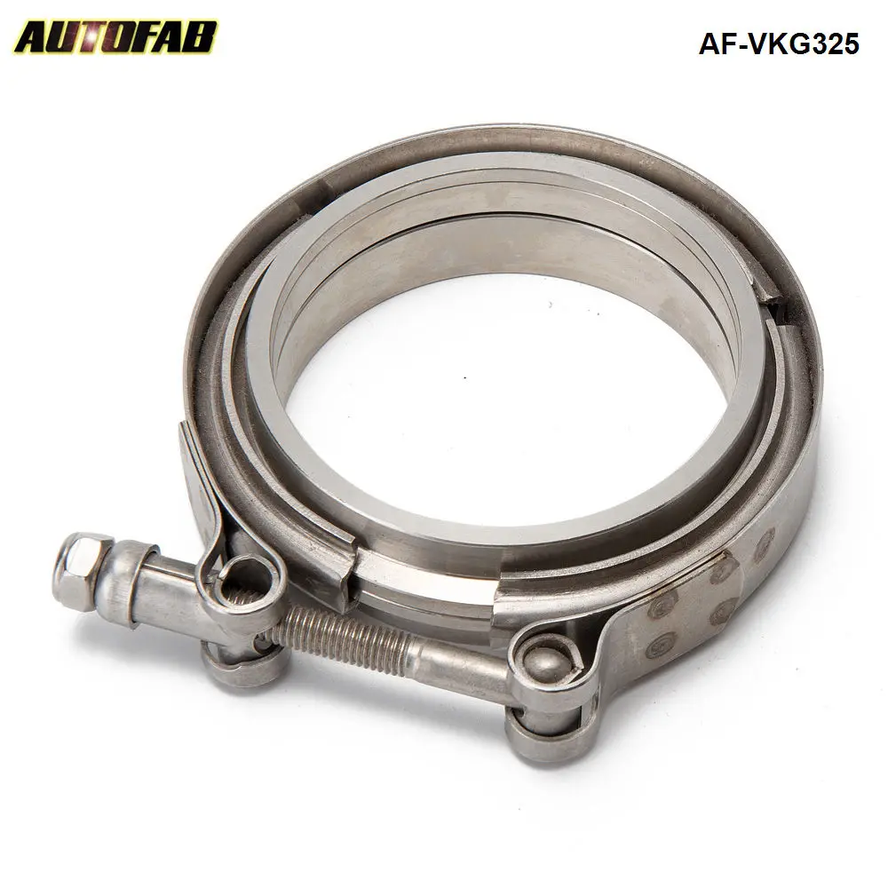 AUTOFAB-Комплект V-образных фланцевых зажимов 3 25 дюйма для Catback Turboback промежуточные