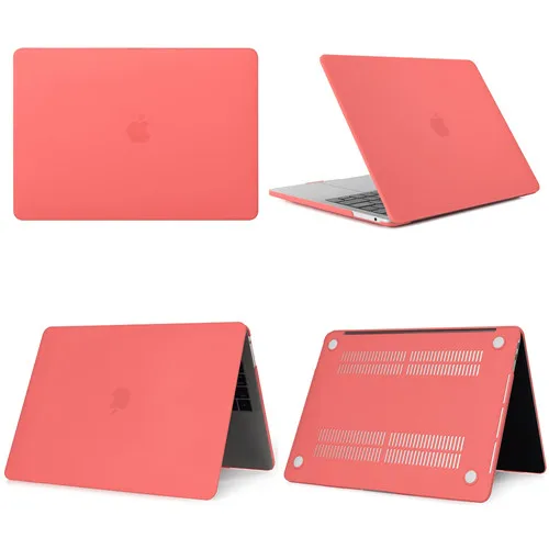 Matte Living coral Чехол для ноутбука APPle MacBook Air Pro 13 retina 13 дюймов с сенсорной панелью Pro 13 Модель A2159, Air 13 Модель A1932 чехол - Цвет: Matte Living coral