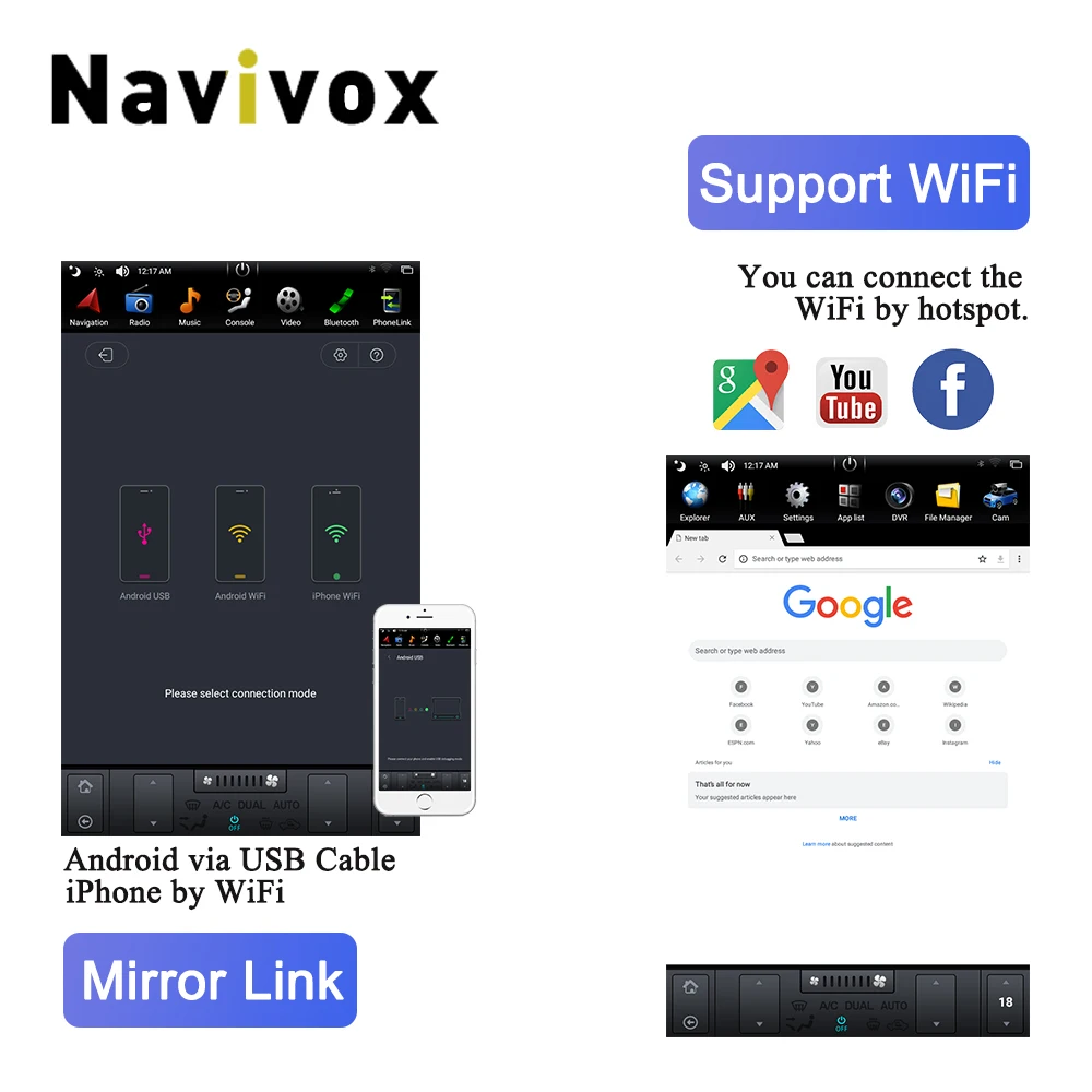 Navivox вертикальный экран Android 7,1 автомобильный Радио gps для Mitsubishi Outlander 3- Мультимедиа gps Навигация DVD плеер блок