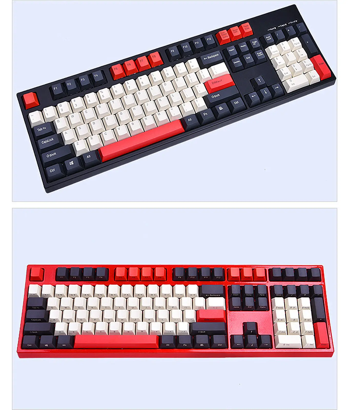 104 ключей Dolch Red Keycap набор Толстая PBT лазерная резьба Keyaps ANSI профиль колпачки для