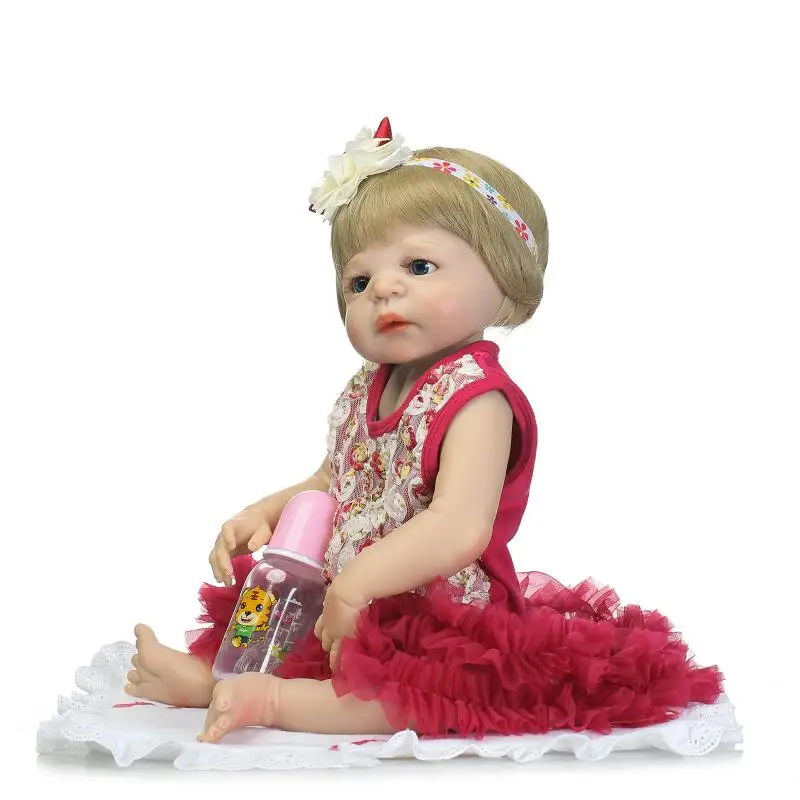 Nicery 22 дюймов 55 см магнитного рот Reborn Baby Doll Жесткий Силиконовый реалистичные