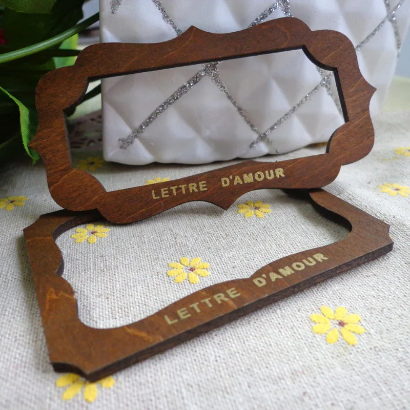 20 шт. карты дерева Трафаретный вырубной штамп именная карточка шаблон на день