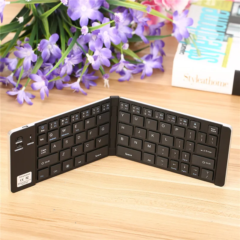 Складная Беспроводная Bluetooth клавиатура мульти система Универсальный мобильный