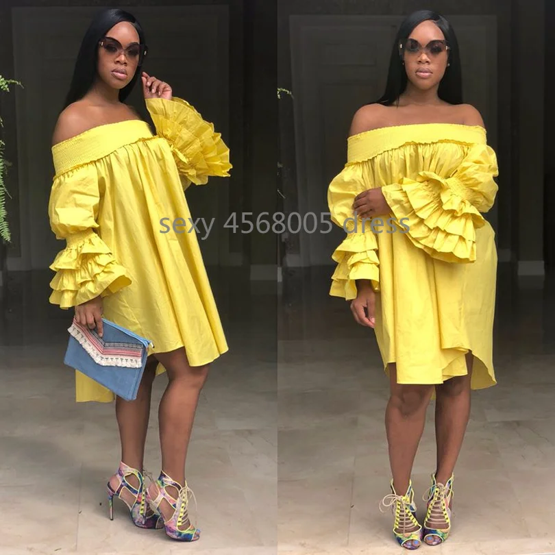 Африканские платья для женщин повседневные летние 2018 с открытыми плечами