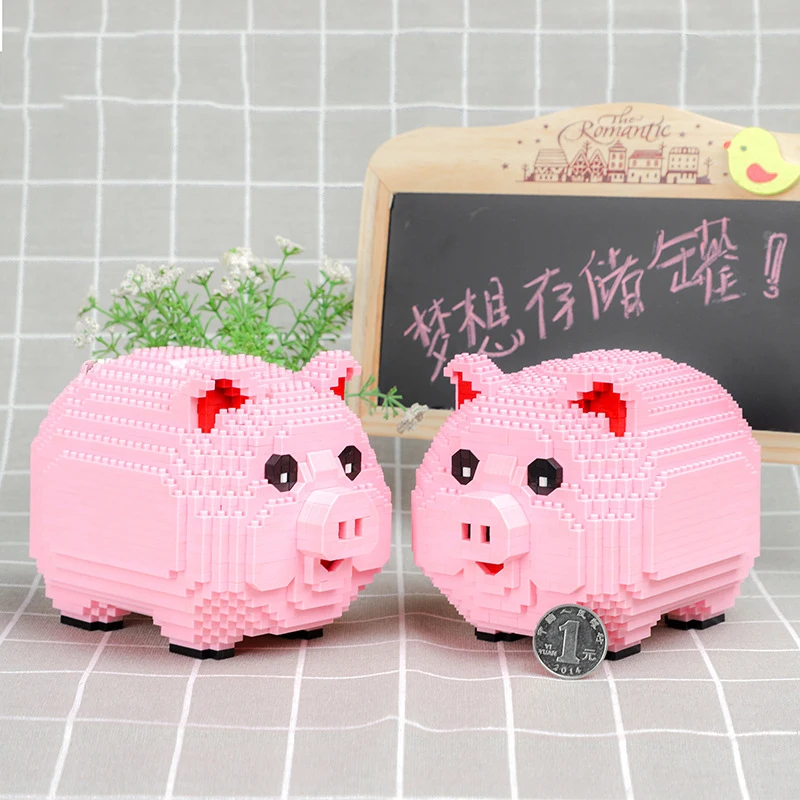 Копилка для свиньи розовая копилка денег 3D модель 16117 шт. DIY алмазные мини