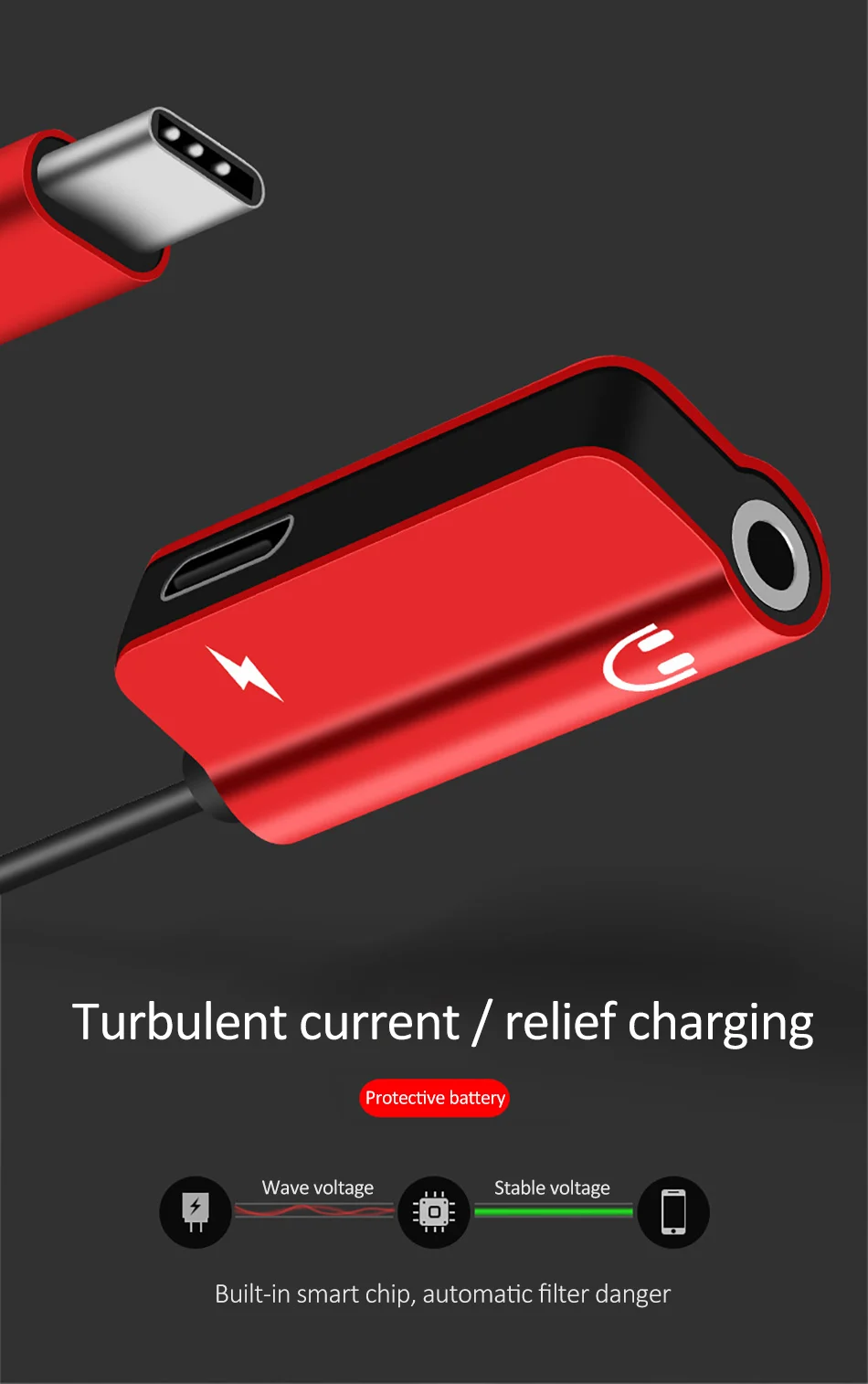 ACCEZZ 2 в 1 usb type C быстрое зарядное устройство 3,5 мм адаптер для Xiaomi Mi 6 huawei mate 10 Pro разъем для наушников аудио и зарядный разветвитель