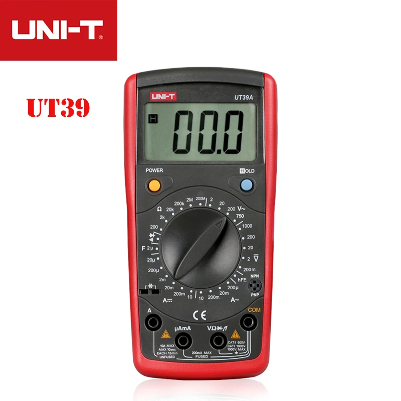 UNI-T UT39A +/UT39C +/UT39E цифровой мультиметр AC DC Ручной multimetro ture RMS тестер для хранения