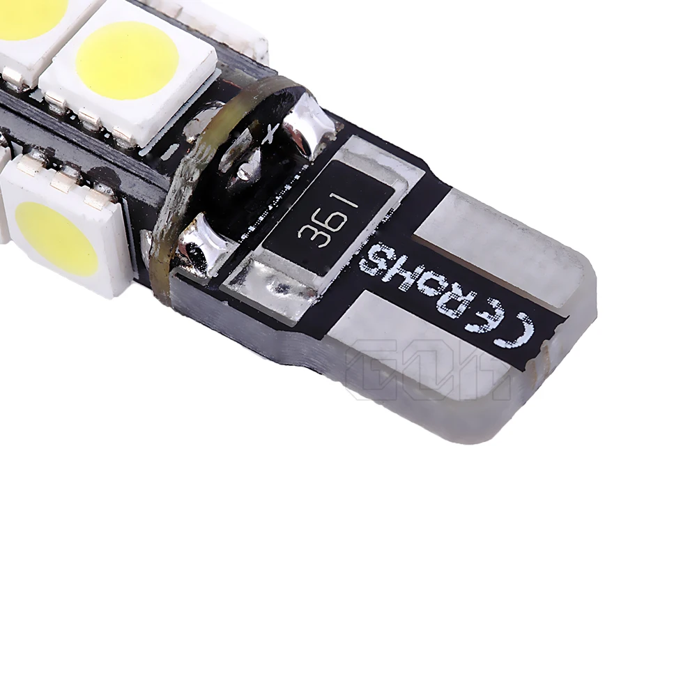 Бесплатная доставка 2 шт./лот t10 светодиодный canbus 5050 smd автомобильный светильник