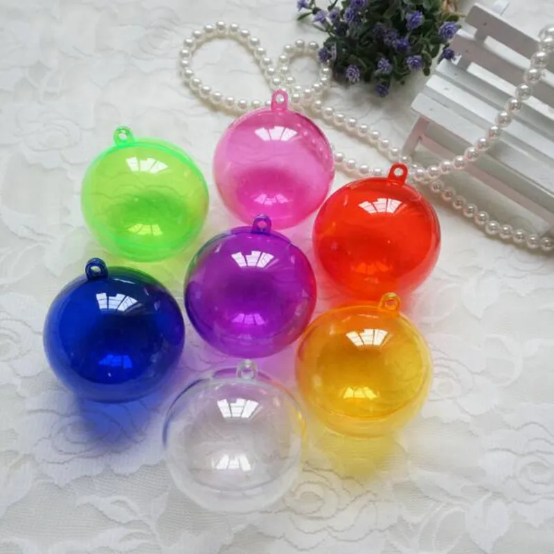 Рождественская елка украшение красочный шар 3 размера коробка прозрачные