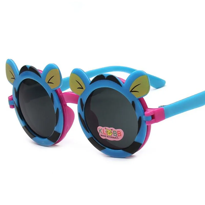MAYHAP Eyeglass fashion kid round sun glasses Novel Worm design cute Spectacles frame children boys girls Mirror flip sunglasses |