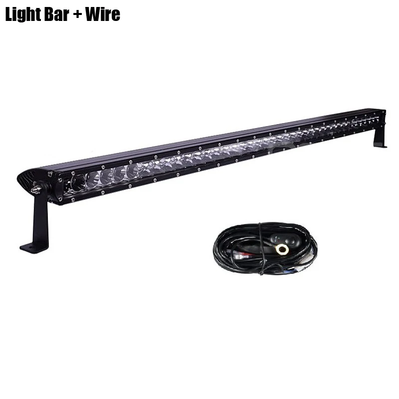 41 inch with Wire 40 41 дюймов прямой светодиодный рабочий свет бар 200 Вт Однорядный заливающий и точечный свет Combo Луч 12 В 24 В для автомобиля грузовика ATV UTV Jeep Flog лампа УАЗ - Цвет: 41 inch with Wire