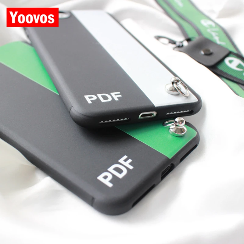 Yoovos новый простой белый и зеленый в полоску телефон чехлы для IPhone 7 6 8 чехол Iphone Plus