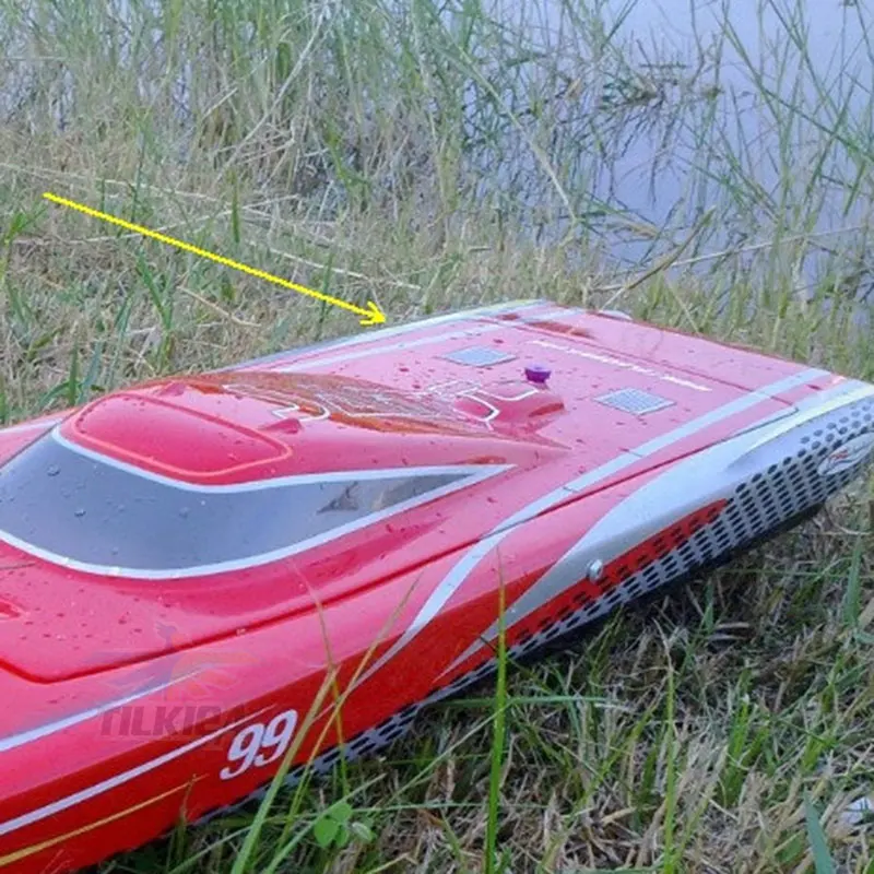 Радиоуправляемая лодка с небольшой ручкой для электрической/метаноловой