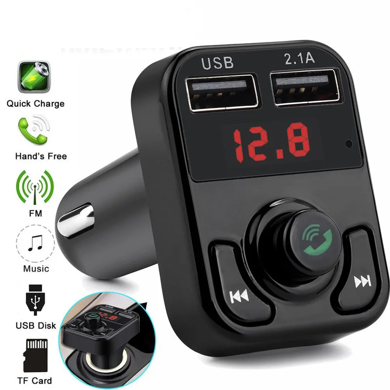 B3 беспроводной fm передатчик двойной USB Автомобильное зарядное устройство для