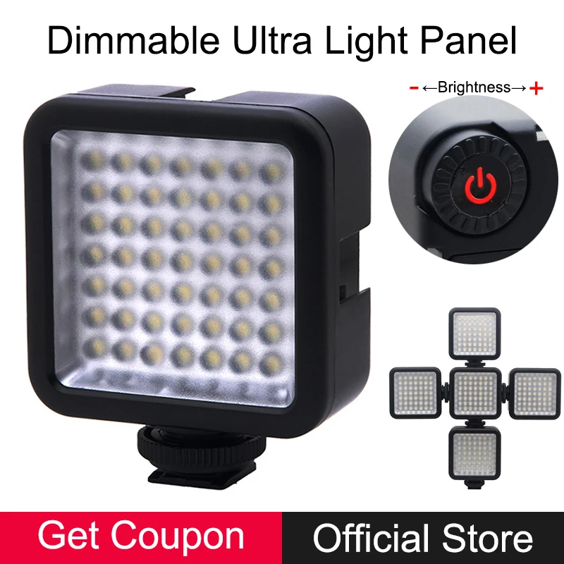 Ультра яркий затемнения 49 светодио дный LED видео заполняющий свет для Canon Nikon Panasonic