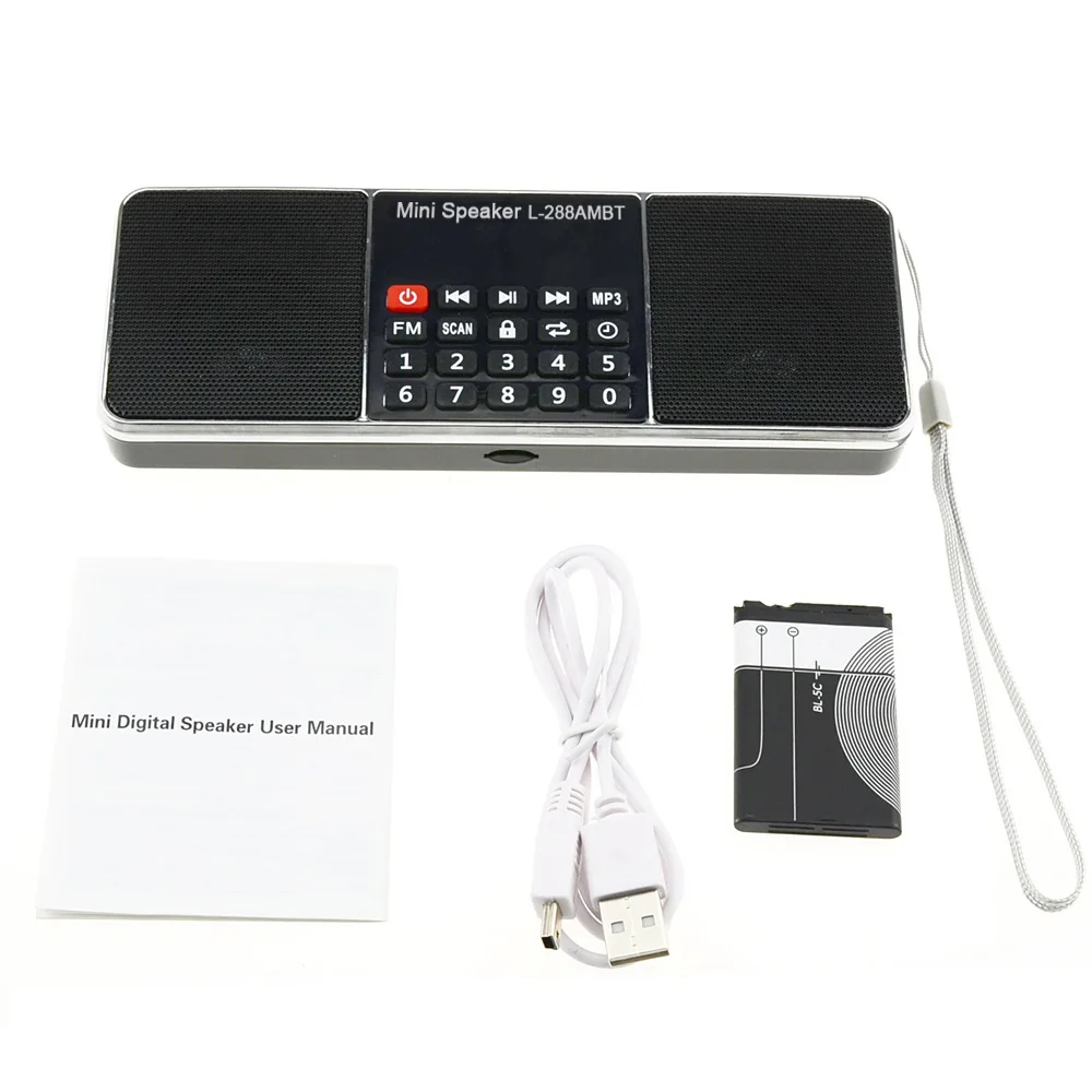 AM FM Радио мини Портативный Перезаряжаемые Bluetooth Беспроводной Динамик Функция TF