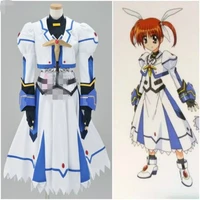 anime cosplay costume magical girl lyrical nanoha nanoha takamachi dress girl dress