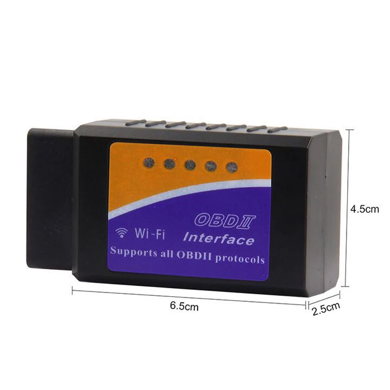 Автомобильный сканер ошибок obdii считыватель кодов ELM327 Wi Fi V1.5 OBD2 беспроводной