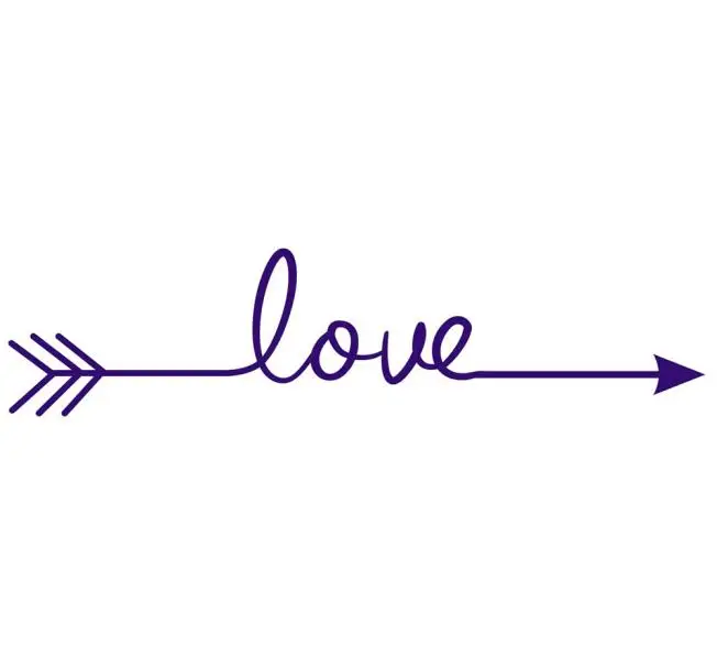 Тёмно-синий Многоцветная Настенная Наклейка Love arrow для гостиной, спальни, виниловые Выгравированные Наклейки на стены, наклейки для украшения дома - Цвет: Тёмно-синий