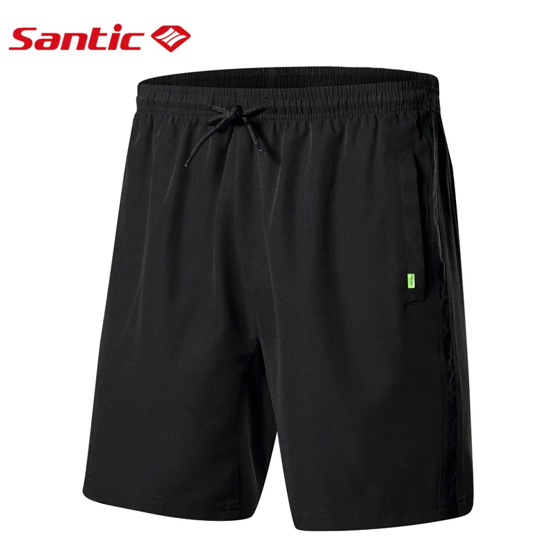 Black cycling shorts Santic, мужские велосипедные шорты, свободный крой, для отдыха, мешковатые, короткие, SANTIC, R-FEEL, анти-таблетки, для горного велосипеда, для езды на велосипеде, Короткие M-3XL, K7MB039 - Цвет: Black cycling shorts