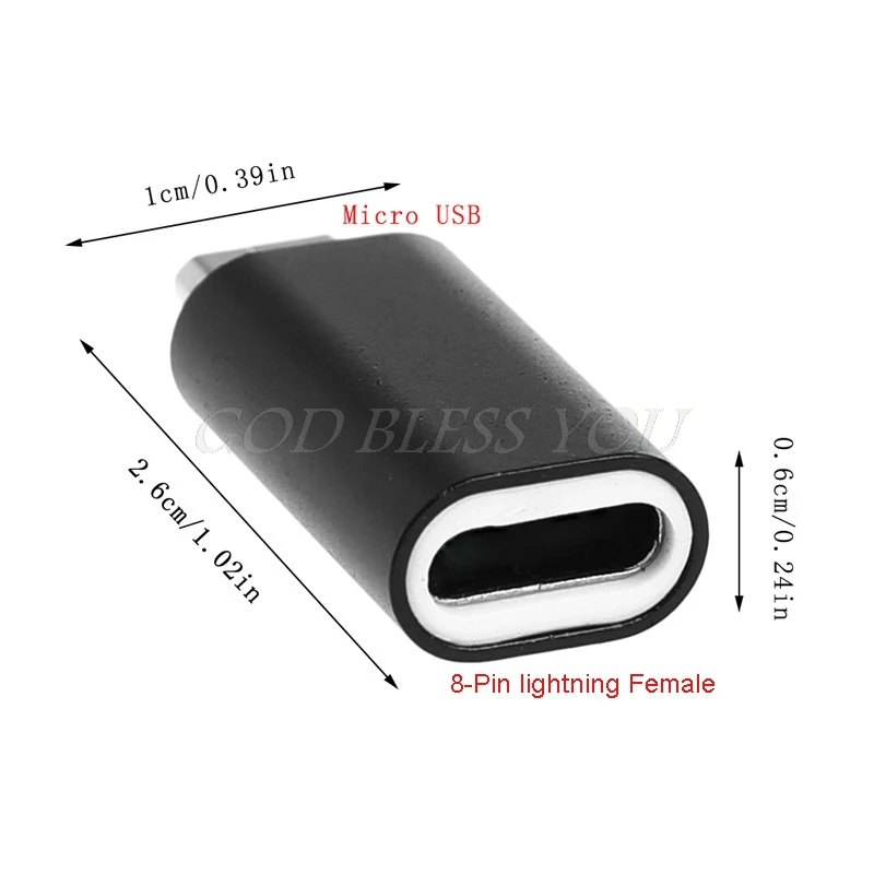 8Pin для Lightning Female Micro USB male адаптер конвертер Samsung LG Android Phone|Кабели передачи данных| |