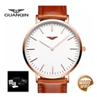Тонкие мужские часы GUANQIN 2021, мужские часы, брендовые Роскошные Кварцевые часы, мужские наручные часы с сетчатым браслетом из нержавеющей стали