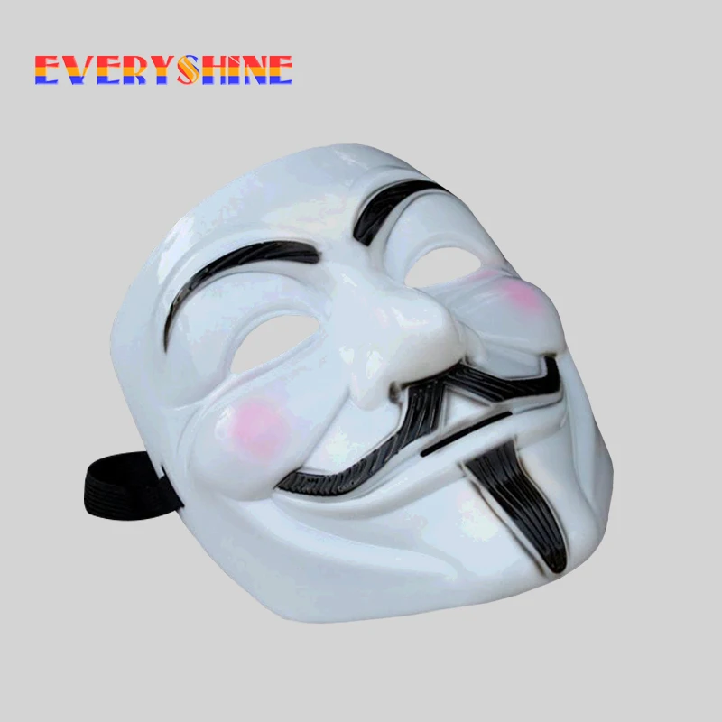 Guy fawkes V Vendetta Team розовый кровавый шрам Nasquerade маски Хэллоуин Карнавальная маска Рождество 1 шт./лот