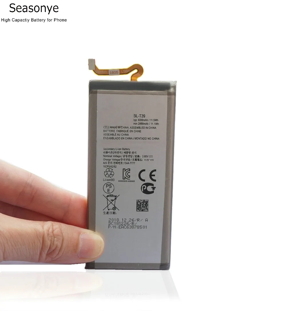 Новинка 2890 мАч/11.1Wh BL-T39 Сменный аккумулятор для телефона LG G7 G7+ G7ThinQ LM G710